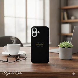 iPhone 16パーソナライズされたケース(名前とイニシャル) iPhone 16ケース