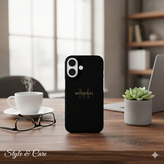 iPhone 16パーソナライズされたケース(名前とイニシャル) Case-Mate iPhoneケース