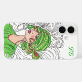 IPhone 16フラッパー女の子の電話カバー Case-Mate iPhoneケース (裏面 (横))