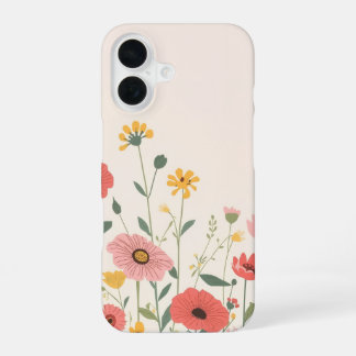 iPhone 16 かわいい 花柄 カバー