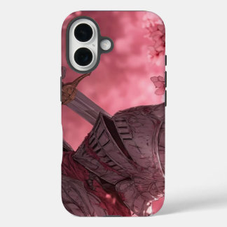 iPhone 16 アニメナイトアーマー ダークファンタジー 桜 16ケース