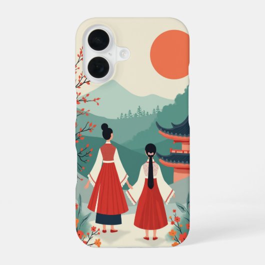 iPhone 16 カケース (韓国文化) 16ケース (裏面)