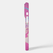 iphone 16 カバー - パープルアウトオブボディーアート (裏面 / 左)