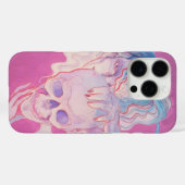 iphone 16 カバー - パープルアウトオブボディーアート (裏面 (横))