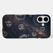 iPhone 16 スペースケース - 惑星と銀河のアートワーク Case-Mate iPhoneケース (裏面 (横))