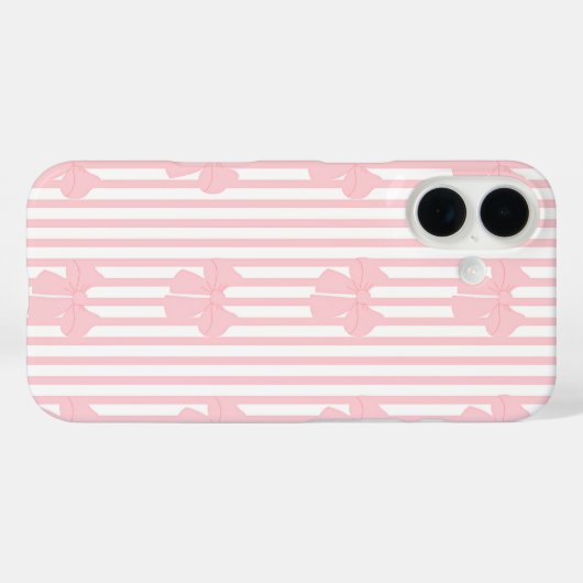 iPhone 16 ピンクリボンデザイン Case-Mate iPhoneケース (裏面 (横))