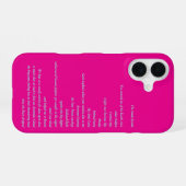 iPhone 16 ピンク スマホケース Soula System 16ケース (裏面横)