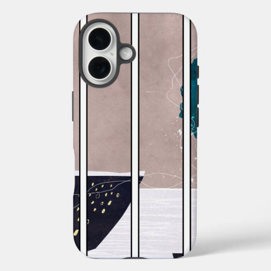 iPhone 16 抽象的なケースデザイン Case-Mate iPhoneケース (裏面)