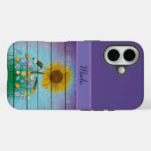 iPhone 16 Appleケース(ひまわり独身の付) Case-Mate iPhoneケース (裏面 (横))