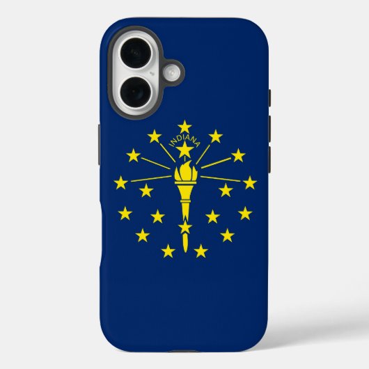 iPhone 16 Case-Mate インディアナ州の旗 iPhoneケース (裏面)