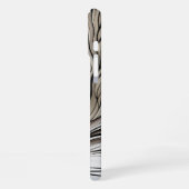 iPHONE 16 CASE & more – 白猫/黒ストライプ猫 iPhoneケース (左側面)