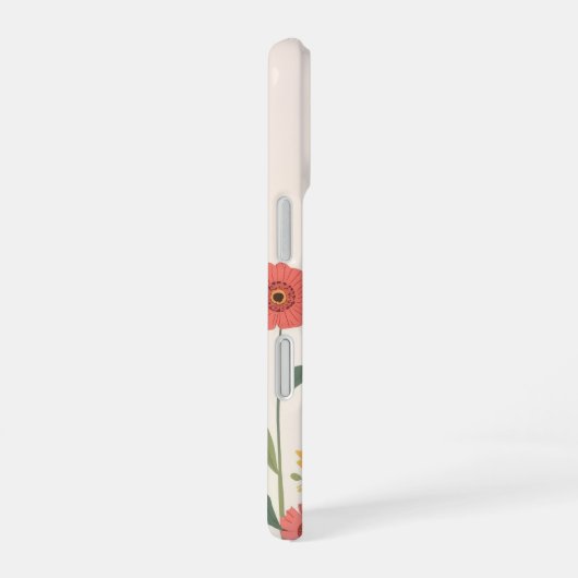IPhone 16 cute floral case 16ケース (右側面)