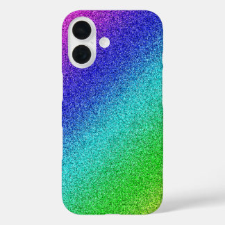 iPhone 16 Hülle Glänzend Regenbogen Glitzer Bunt  iPhone 16ケース