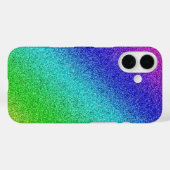 iPhone 16 Hülle Glänzend Regenbogen Glitzer Bunt  Case-Mate iPhoneケース (裏面 (横))