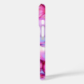 iPhone 16 Iridescent Pink 3D Glossy Bubble case Case-Mate iPhoneケース (裏面 / 左)