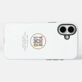 iPhone 16 Plus タフケース メイト カスタム 会社 ロゴ Case-Mate iPhoneケース (裏面 (横))