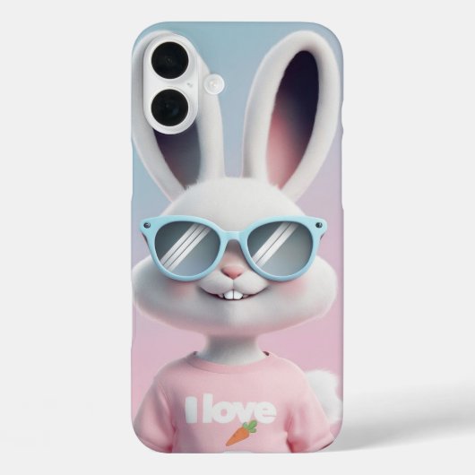 iPhone 16 Plus Cute bunny case Case-Mate iPhoneケース (裏面)