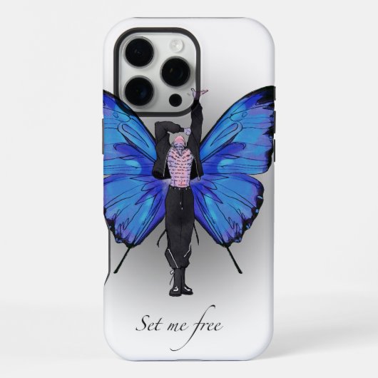 iPhone 16 Pro最大ケースJimin "Set me free" iPhoneケース (裏面)