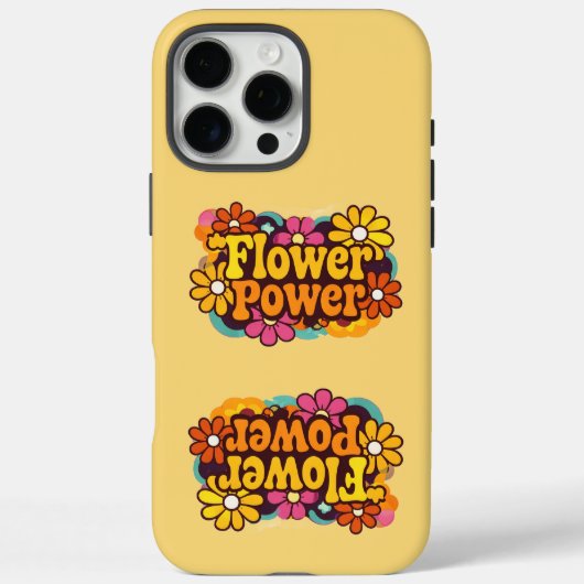 iPhone 16 Pro カバー | エレクトロニクス | レトロ フラワー (裏面)