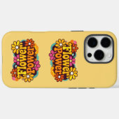 iPhone 16 Pro カバー | エレクトロニクス | レトロ フラワー (裏面 (横))