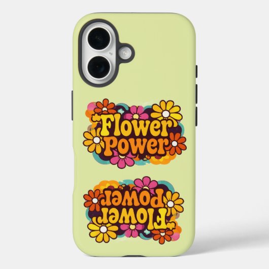 iPhone 16 Pro カバー | 電子機器 | レトロ フラワー (裏面)