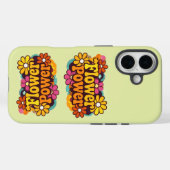 iPhone 16 Pro カバー | 電子機器 | レトロ フラワー (裏面 (横))
