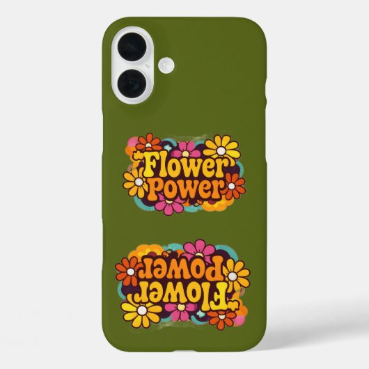 iPhone 16 Pro カバー | 電子機器 | レトロ フラワー (裏面)