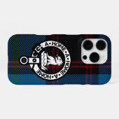 iPhone 16 Pro Case - Hume Ancient Tartan & Crest iPhoneケース (裏面横)