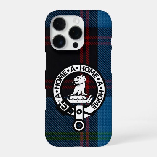 iPhone 16 Pro Case - Hume Ancient Tartan & Crest iPhoneケース (裏面)