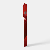 iPhone 16 Pro Case | Red Apple Logo Design | Minim iPhoneケース (左側面)