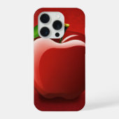 iPhone 16 Pro Case | Red Apple Logo Design | Minim iPhoneケース (裏面)
