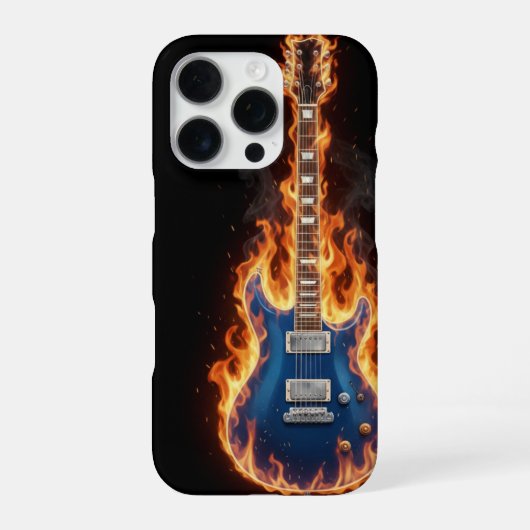 iPhone 16 Pro Cases guitar iPhoneケース (裏面)