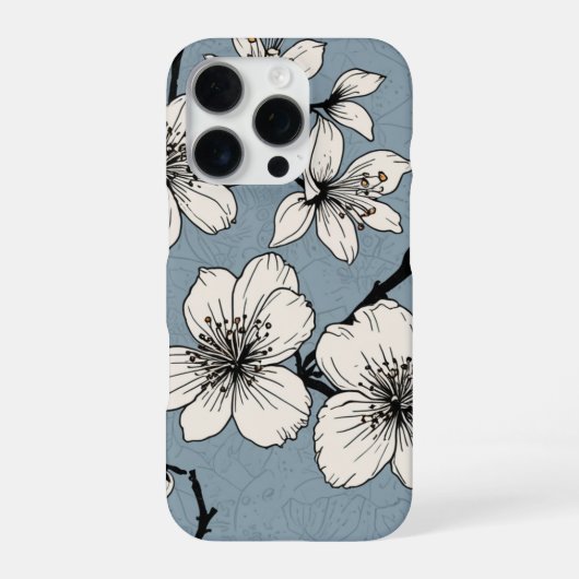 Iphone 16 Pro lightweight case with Cherry Blossom iPhoneケース (裏面)