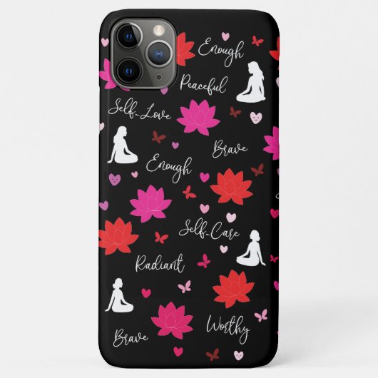 iPhone 16 Pro Maxケース 花の肯定言葉 Case-Mate iPhoneケース (裏面)