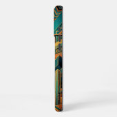 iPhone 16 Pro Max Case | Geometric Sun Landscape iPhoneケース (左側面)