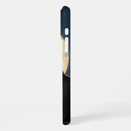 iPhone 16 Pro Max cat and moon phone case iPhoneケース (左側面)