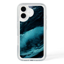 Iphone 16 spec case with ocean waves design