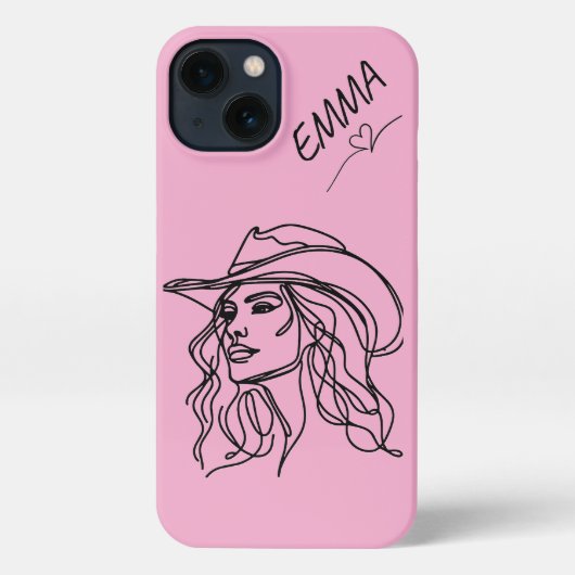 iPhone 17 Case Mate – Pink Cowboy Girl Emma iPhoneケース (裏面)