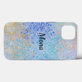 iPhone 1,3ケースカラフル(ばちゃばちゃ)跳ねるドット Case-Mate iPhoneケース (裏面 (横))