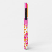 iPhone 1 Plusケース |フローラストライプ, |オレンジ(ピンク) Case-Mate iPhoneケース (裏面/左)