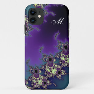 iphone 4ケースのためのエレガントなモノグラムのフラクタルの芸術 11 ケース