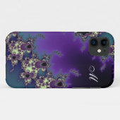 iphone 4ケースのためのエレガントなモノグラムのフラクタルの芸術 Case-Mate iPhoneケース (裏面(横))