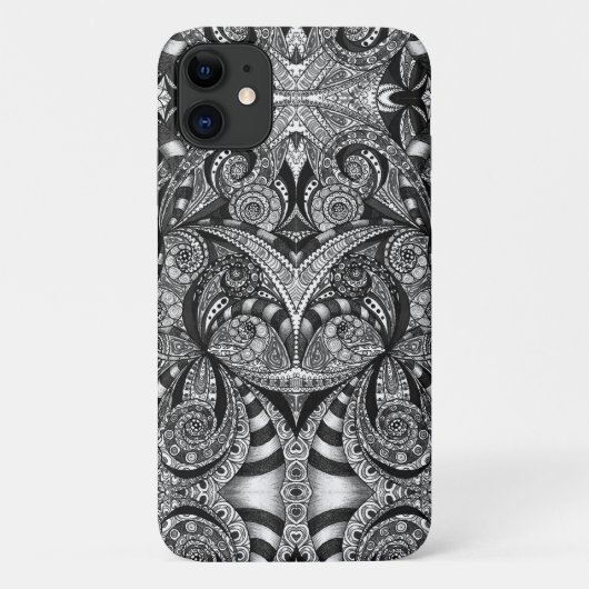 iphone 4ケースの花柄の抽象芸術の背景 Case-Mate iPhoneケース (裏面)