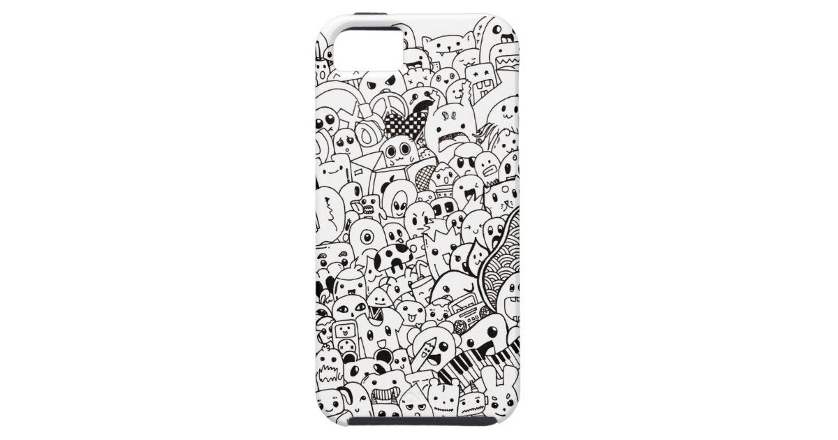 Iphone 5のかわいい落書きの場合 Case Mate Iphoneケース Zazzle Co Jp