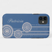 iPhone 5のためのパーソナライズなiPhoneの場合-青 Case-Mate iPhoneケース (裏面(横))