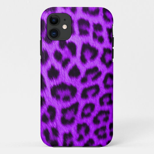 iPhone 5のやっとそこに場合の野生のすみれ色のヒョウ Case-Mate iPhoneケース (裏面)