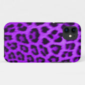 iPhone 5のやっとそこに場合の野生のすみれ色のヒョウ Case-Mate iPhoneケース (裏面(横))