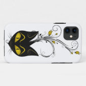 iPhone 5のやっとそこに場合の黒猫の黄色の花 Case-Mate iPhoneケース (裏面(横))