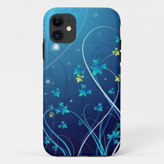 iphone 5のオーシャンブルーの花の箱 Case-Mate iPhoneケース (裏面)