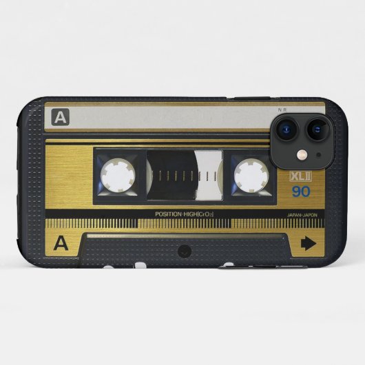 iPhone 5のカセットテープの古い学校のレトロ Case-Mate iPhoneケース (裏面(横))